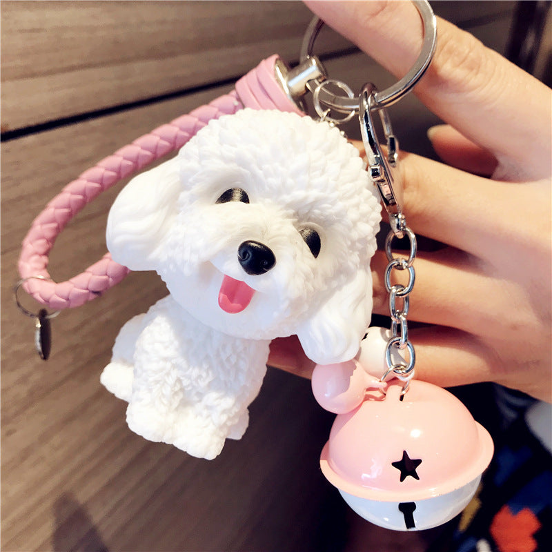 Llavero creativo hueco al por mayor de la muñeca del perro del Pvc